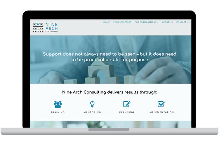 Nine Arch Consulting website