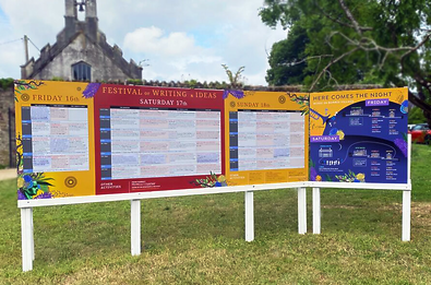 Signage for Festival of Writing and Ideas
